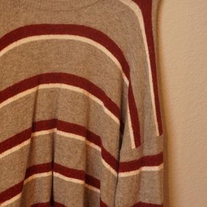 Madewell size large, soft, striped sweater. Super warm and cozy.
